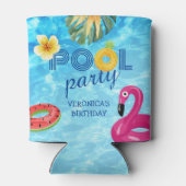 Rafraîchisseur Pour Canette Piscine Piscine Eau d'été Anniversaire (Dos)