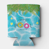 Rafraîchisseur Pour Canette Piscine tropicale Piscine de fête Anniversaire (Dos)