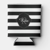 Rafraîchisseur Pour Canette PixDezines do-it-yourself bandes blanches réglable (Devant)