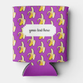 Rafraîchisseur Pour Canette Pixel Art Prêt À Manger Motif Banane Jaune (Devant)