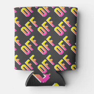 Rafraîchisseur Pour Canette Pixel off signes : motif vintage.