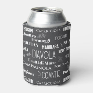 Rafraîchisseur Pour Canette Pizzeria Restaurant Cuisine Italienne Noms De La P