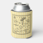 Rafraîchisseur Pour Canette Plage Bachelorette Can Cooler - Retro Stripes (Can Dos)