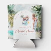 Rafraîchisseur Pour Canette Plage bohème de surf et mariage estival (Dos)