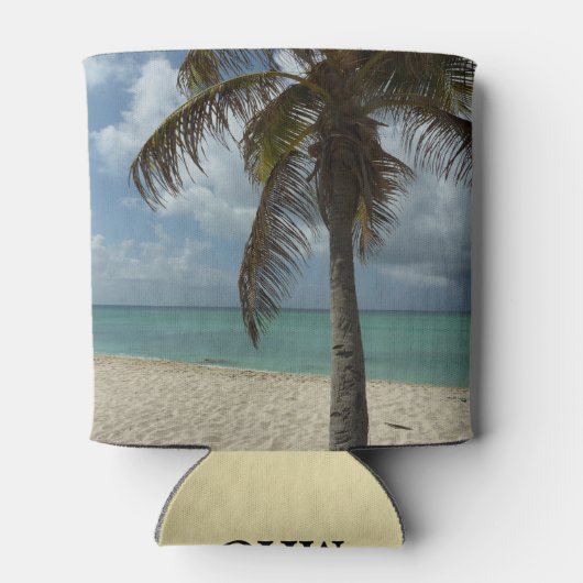 Rafraîchisseur Pour Canette Plage d'Aruba I Belle Scène Nature (Dos)