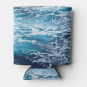 Rafraîchisseur Pour Canette Plage d'été Waves Blue Ocean (Devant)