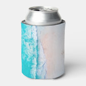 Rafraîchisseur Pour Canette Plage d'océan, beau paysage, thème de voyage. (Can devant)