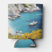 Rafraîchisseur Pour Canette Plage en Grèce (Devant)