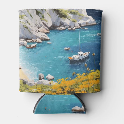 Rafraîchisseur Pour Canette Plage en Grèce (Devant)