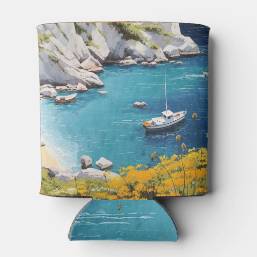 Rafraîchisseur Pour Canette Plage en Grèce (Dos)