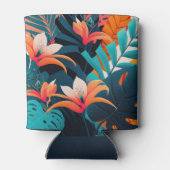 Rafraîchisseur Pour Canette Plage florale tropicale (Dos)