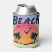 Rafraîchisseur Pour Canette Plage/littoral/tropical/hawaïen (Can devant)