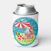 Rafraîchisseur Pour Canette plage santa claus (Can devant)