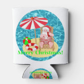 Rafraîchisseur Pour Canette plage santa claus (Dos)