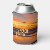 Rafraîchisseur Pour Canette Plage S'il vous plaît Tropical Orange Yellow Sunse (Can Dos)