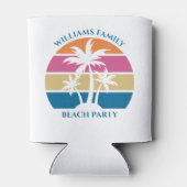 Rafraîchisseur Pour Canette Plage sur mesure Fête Tropical Palm Tree (Dos)