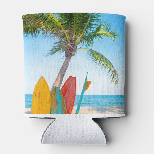 Rafraîchisseur Pour Canette Plage Tropical Surfboard (Dos)