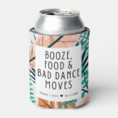 Rafraîchisseur Pour Canette Plage tropicale Amusant Mariage Faveur (Can devant)