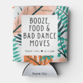 Rafraîchisseur Pour Canette Plage tropicale Amusant Mariage Faveur (Devant)