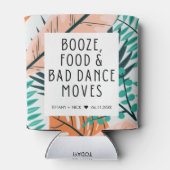 Rafraîchisseur Pour Canette Plage tropicale Amusant Mariage Faveur (Dos)