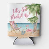 Rafraîchisseur Pour Canette Plage Tropicale Drôle d'Été (Devant)