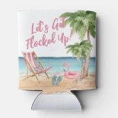 Rafraîchisseur Pour Canette Plage Tropicale Drôle d'Été (Dos)