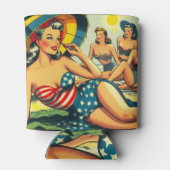 Rafraîchisseur Pour Canette Plage vintage (Dos)