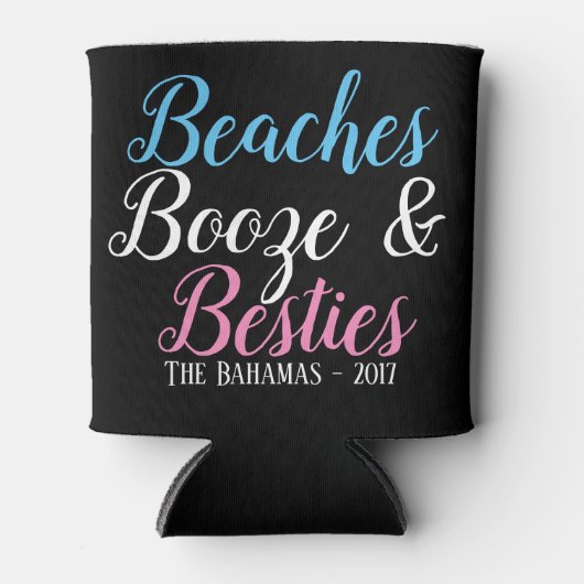 Rafraîchisseur Pour Canette Plages, Booze & Besoins (Devant)