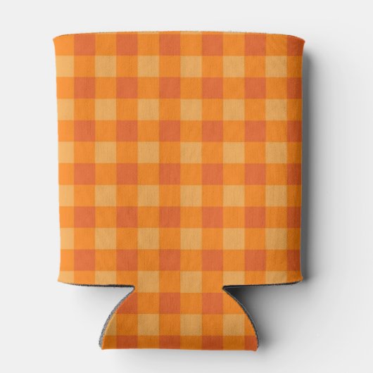 Rafraîchisseur Pour Canette Plaid de buffle orange (Dos)