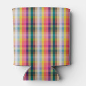 Rafraîchisseur Pour Canette Plaid écossais Abstrait (Dos)