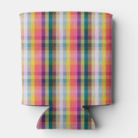 Rafraîchisseur Pour Canette Plaid écossais Abstrait (Dos)