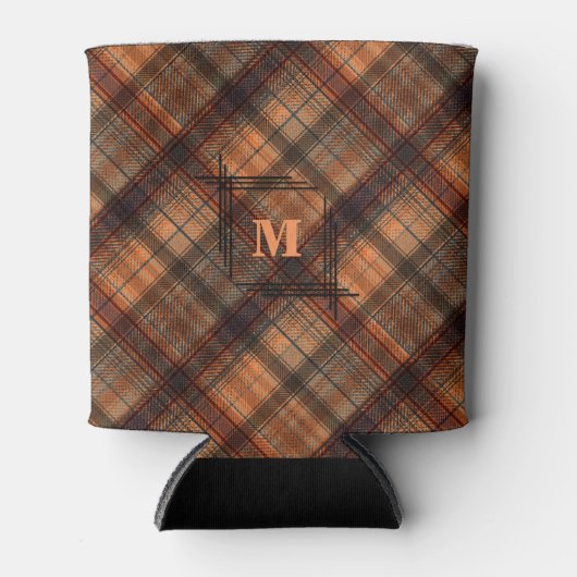 Rafraîchisseur Pour Canette Plaid écossais écossais écossais écossais marron o (Devant)