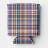 Rafraîchisseur Pour Canette Plaid Fabric Checkered Print Pattern-57688 (Devant)