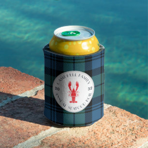 Rafraîchisseur Pour Canette Plaid Family Lobster Bouillir N'Importe Quelle Occ