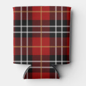 Rafraîchisseur Pour Canette Plaid personnalisé rouge et noir (Devant)