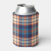 Rafraîchisseur Pour Canette Plaid Vibrant : Conception textile d'automne (Can devant)