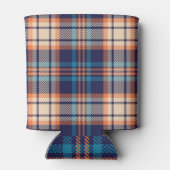 Rafraîchisseur Pour Canette Plaid Vibrant : Conception textile d'automne (Dos)