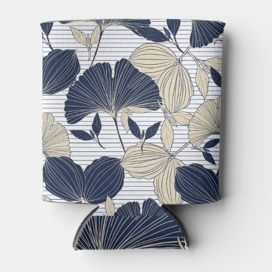 Rafraîchisseur Pour Canette Plante Tropical Feuille Motif sans joint (Devant)