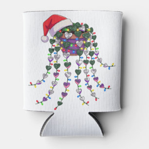 Rafraîchisseur Pour Canette Plante tropicale festive en pot portant un chapeau
