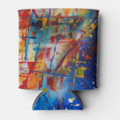 Rafraîchisseur Pour Canette Plaque de peinture Abstraite (Devant)