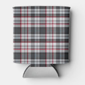 Rafraîchisseur Pour Canette Plaque de tartane texturée grise (Devant)