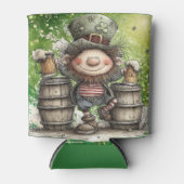 Rafraîchisseur Pour Canette Playful Leprechaun Illustration  (Devant)