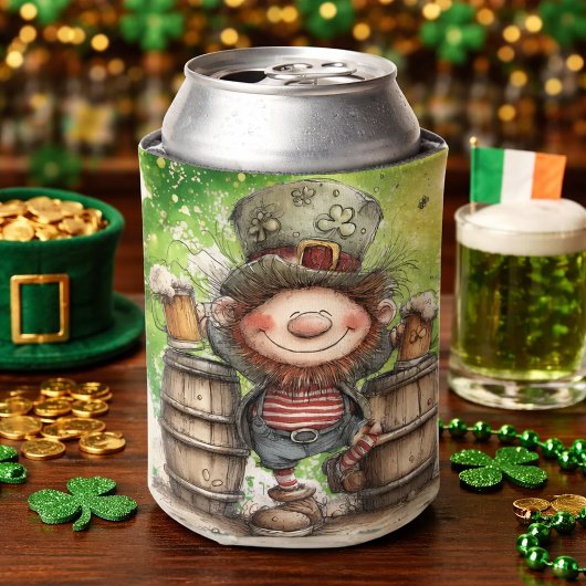 Rafraîchisseur Pour Canette Playful Leprechaun Illustration 