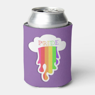 Rafraîchisseur Pour Canette Pluie Arc-en-ciel de Fierté Gay