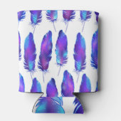 Rafraîchisseur Pour Canette Plumes avec texture spatiale, motif magique. (Dos)