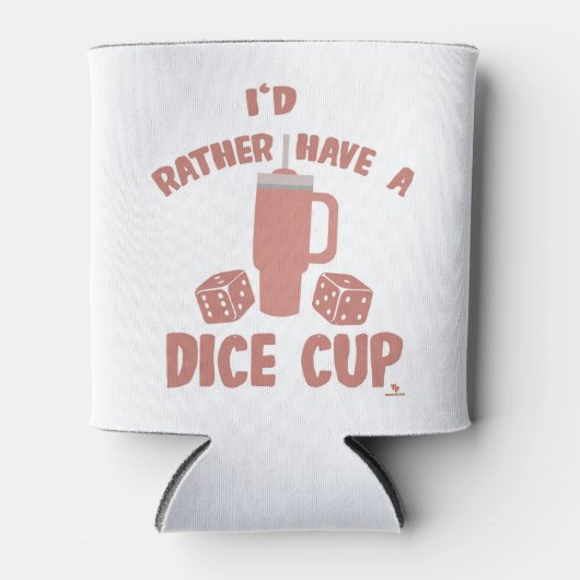 Rafraîchisseur Pour Canette Plutôt Dice Cup Fundy Board Gamer Action (Devant)