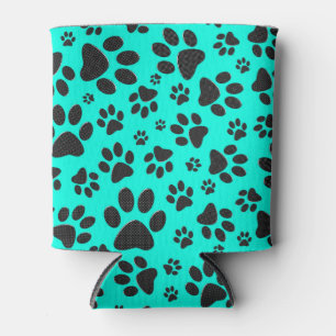 Rafraîchisseur Pour Canette Poches de chien noir et blanc Pointe Polka sur cya