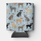 Rafraîchisseur Pour Canette Poches et os Pitbulles (Devant)