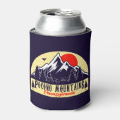 Rafraîchisseur Pour Canette Poconos Pennsylvania PA Mountain Gift Retro (Can devant)