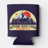 Rafraîchisseur Pour Canette Poconos Pennsylvania PA Mountain Gift Retro (Dos)